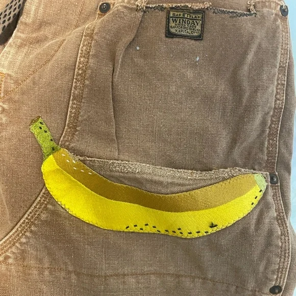 Kapital Wide-Leg Banana Jeans Camel Size 3 (W32) NWT - Picture 6 of 11